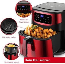 Swiss Pro+ Airfryer 10L XXXL - Touchscreen & TURBO Värme