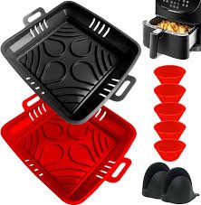 Uppgraderade Silikon Air Fryer Liner 22CM - 4-pack